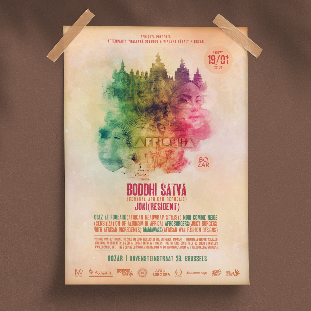 Afriquya pres. Boddhi Satva @ Bozar (Flyer)
